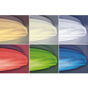 Solight LED smart stropné svetlo Wave, 30W, 2300lm, wifi, RGB + CCT, diaľkové ovládanie