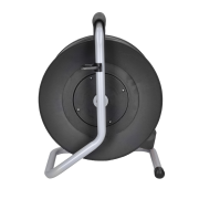 Solight predlžovací prívod na bubne, 1 zásuvka, 50m, čierny kábel, 3x 1,5mm2