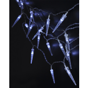 Solight LED vonkajšie cencúle, 50LED, časovač, 8 funkcií, IP44, 3xAA batérie