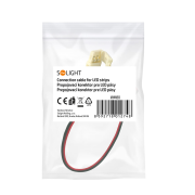 Solight prepojovací kábel pre LED pásy, 10mm zacvakávací konektor na oboch stranách, 1ks, sáčok