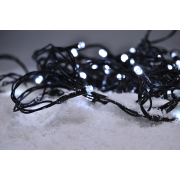 Solight LED vonkajšia vianočná reťaz, 400 LED, 20m, prívod 5m, 8 funkcií, IP44, studená biela