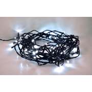 Solight LED vonkajšia vianočná reťaz, 400 LED, 20m, prívod 5m, 8 funkcií, IP44, studená biela