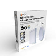 Solight LED mini panel CCT, prisazený, 24W, 1800lm, 3000K, 4000K, 6000K, okrúhly