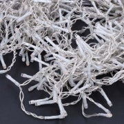 Solight LED vianočné záves, cencúle, 360 LED, 9m x 0,7m, prívod 6m, vonkajšie, teplé biele svetlo