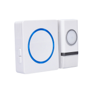 Solight bezdrôtový zvonček, batériový, 120m, biely