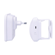 Solight Bezdrôtový hlásič pohybu/gong, napájanie zo zásuvky, externé PIR čidlo