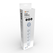 Solight prepäťová ochrana, 150J, 5 zásuviek, 5m, biela