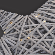 Solight LED ratanová hviezda, 40x LED, 2x AA, 40cm