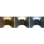 Solight LED vonkajšie nástenné osvetlenie Parma, 6W, 360lm, 10-110°, čierna