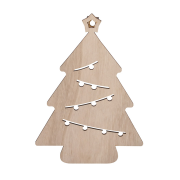 Solight LED nástenná dekorácia vianočný stromček, 24x LED, 2x AA