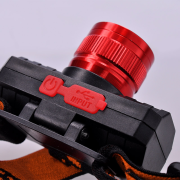 Solight LED čelové nabíjacie svietidlo, 3W, 150lm, zoom, Li-ion, USB