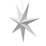 Solight LED vianočná hviezda, závesná, 60cm, 20x LED, časovač, 2x AA