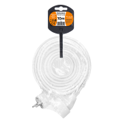 Solight predlžovací prívod - spojka, 1 zásuvka, 10m, 3 x 1mm2, biela