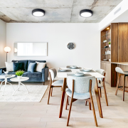 Solight LED mini panel CCT, prisazený, 18W, 1530lm, 3000K, 4000K, 6000K, okrúhly, čierna farba