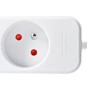 Solight predlžovací prívod, 3 zásuvky, biely, 7m