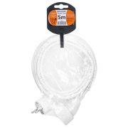 Solight predlžovací prívod - spojka, 1 zásuvka, 5m, 3 x 1mm2, biela