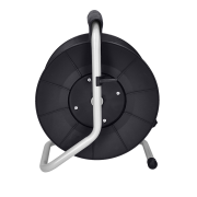 Solight predlžovací prívod na bubne, 4 zásuvky, 25m, čierny kábel, 3x 1,5mm2