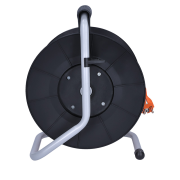 Solight predlžovací prívod na bubne, 4 zásuvky, 25m, oranžový kábel, 3x 1,5mm2