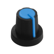 Rotary knob, black/blue